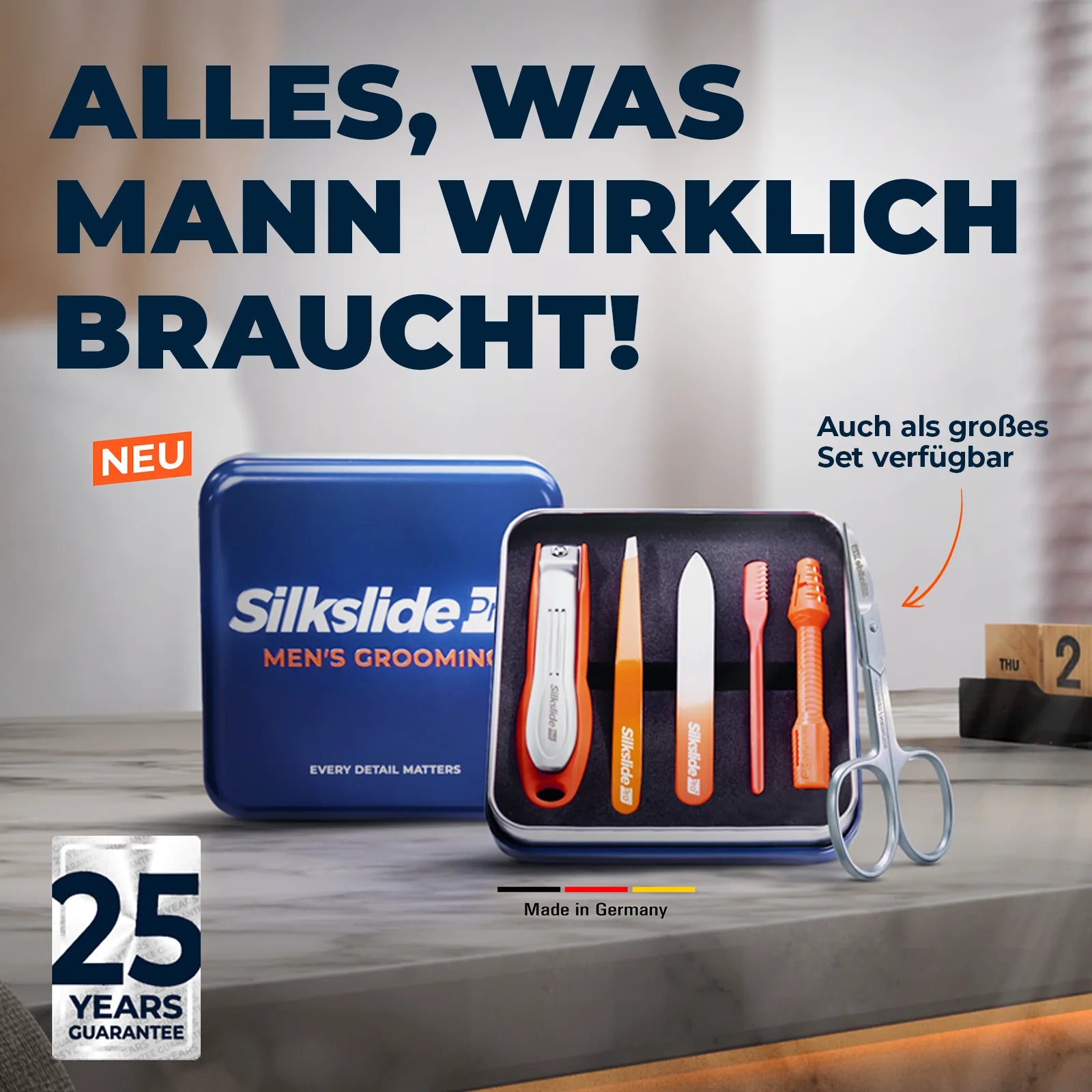 Silkslide Pro®:  Essentials Set für Männer | Nagelpflege Set